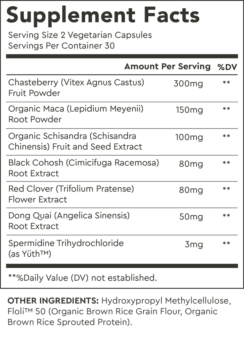 Supplement Facts for Default Title