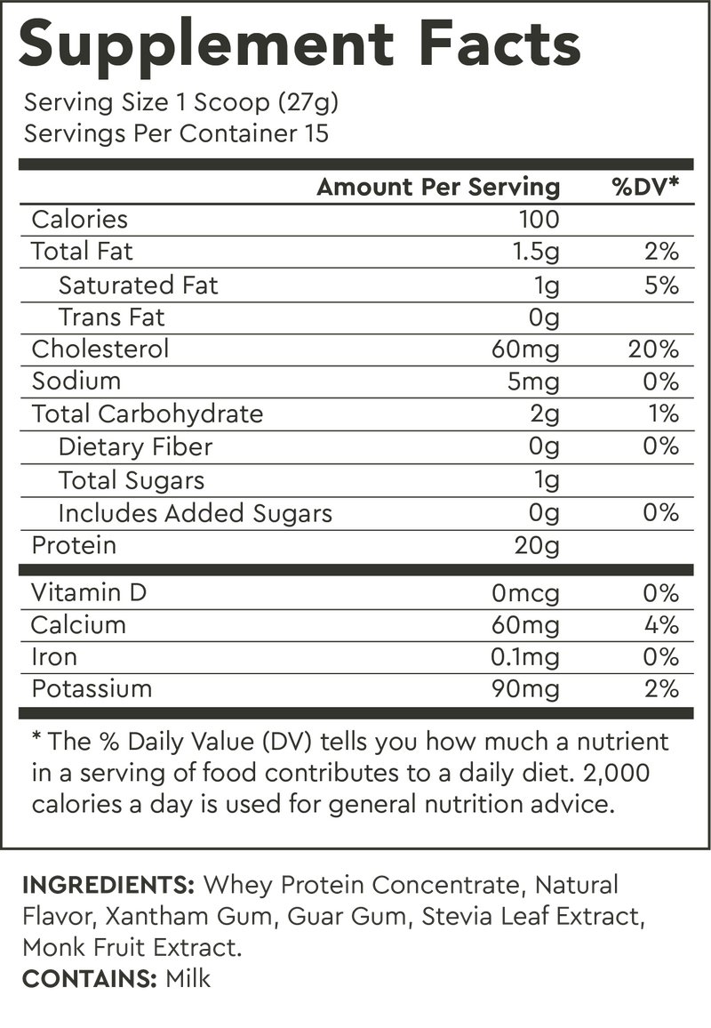 Supplement Facts for Default Title